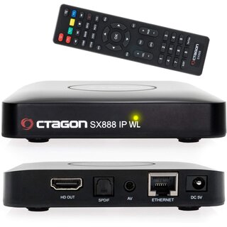 GEBRAUCHT:Octagon SX888 IP WL H265 Mini IPTV Box Receiver mit Stalker, m3u Playlist, VOD, Xtream, WebTV [USB, HDMI, LAN,WLAN] Full HD
