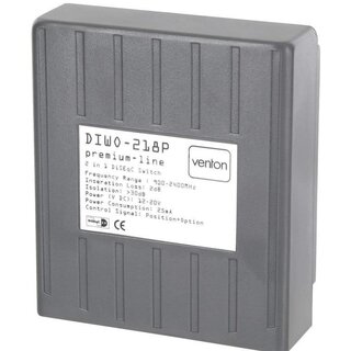 Venton DiseqC-Schalter Switch U-HD 2 Eingnge 1 Ausgang Umschalter fr LNB Signal mit Wetterschutzgehuse 2 Satelliten 1 Teilnehmer Sat-Receiver kein Multischalter von MultiKom (1 x Diseq 2/1)