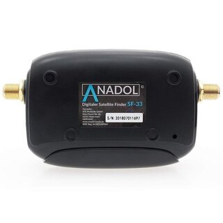 Anadol SF33 LCD Satfinder/Messgert mit Kompass, Ton, Verbindungskabel, deutsche Bedienungsanleitung und vergoldete F-Anschlsse zur Optimierung/Justierung Ihrer Sat Antenne
