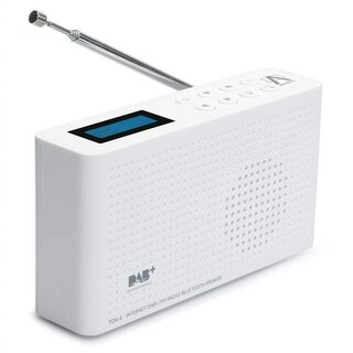 Anadol 4 in 1 IDR-1 Internet Radio/DAB+ / FM-UKW/Bluetooth Lautsprecher! WLAN WiFi, DLNA, UPnP, tragbar, LCD-Display, Sleep-Timer, Akku, Netzbetrieb, Kopfhreranschluss - wei