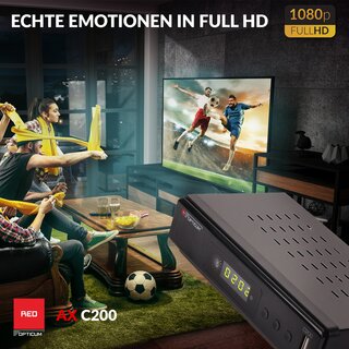 RED OPTICUM C200 HD Kabelreceiver mit Aufnahmefunktion