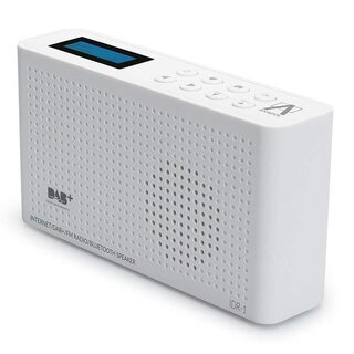 Anadol 4 in 1 IDR-1 Internet Radio/DAB+ / FM-UKW/Bluetooth Lautsprecher! WLAN WiFi, DLNA, UPnP, tragbar, LCD-Display, Sleep-Timer, Akku, Netzbetrieb, Kopfhreranschluss - wei