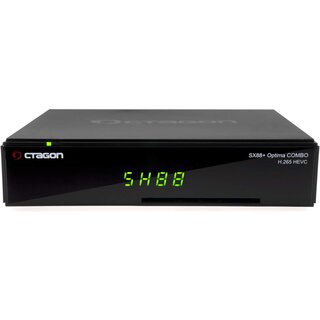 Octagon SX88+ Optima Combo H265 Multistream HD Satelliten Sat-Receiver mit DVB-C/T2 Tuner
